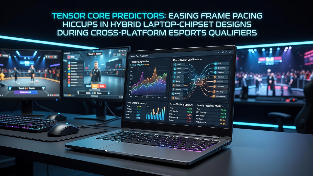 Hybrid laptop chipset with tensor core integration during esports testing